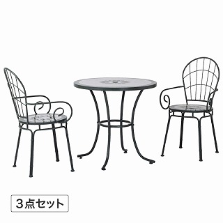 �^���W�[�� ���U�C�N�e�[�u��3�_�Z�b�g �}�b�g�O���[�� /B