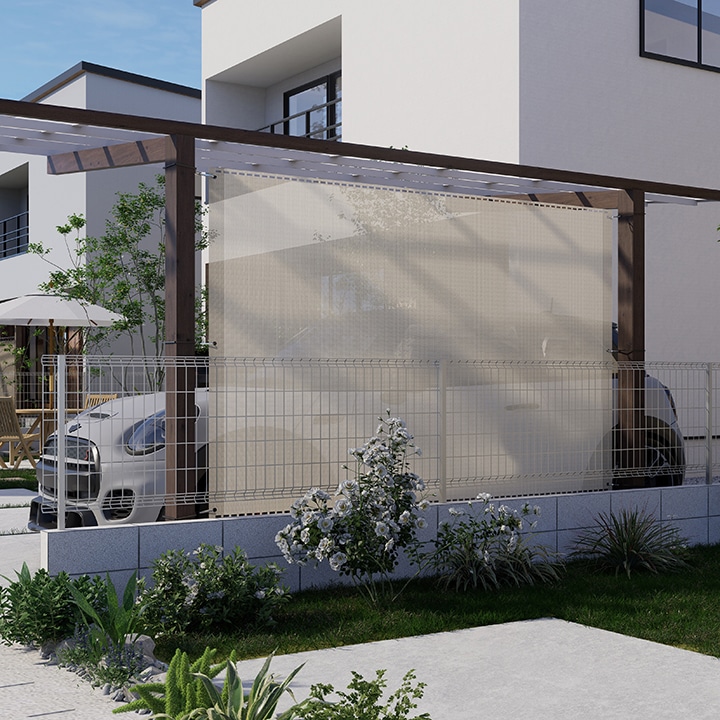 �J�[�|�[�g�T�C�h�V�F�[�h �O���[ 2.6×1.8m /A