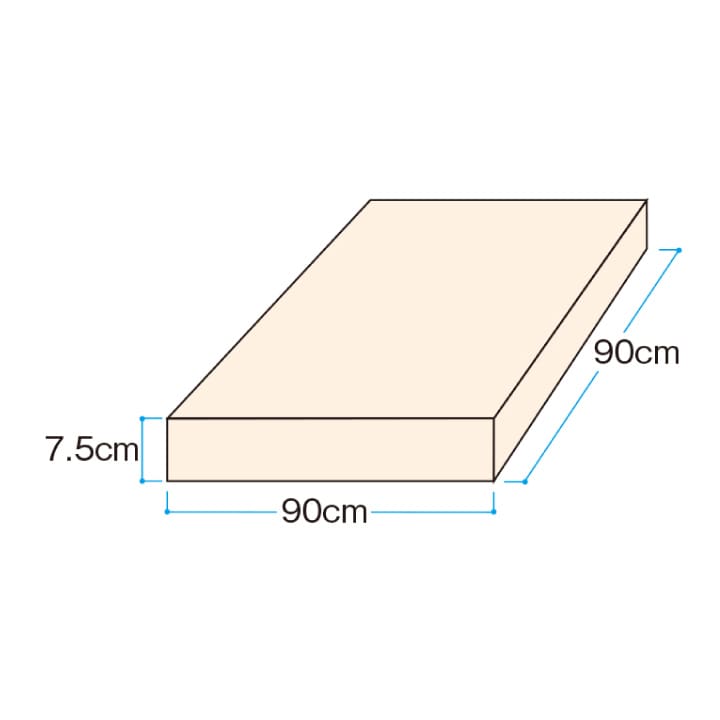 硬質スチロール (敷床用) 90×90×7.5cm /C