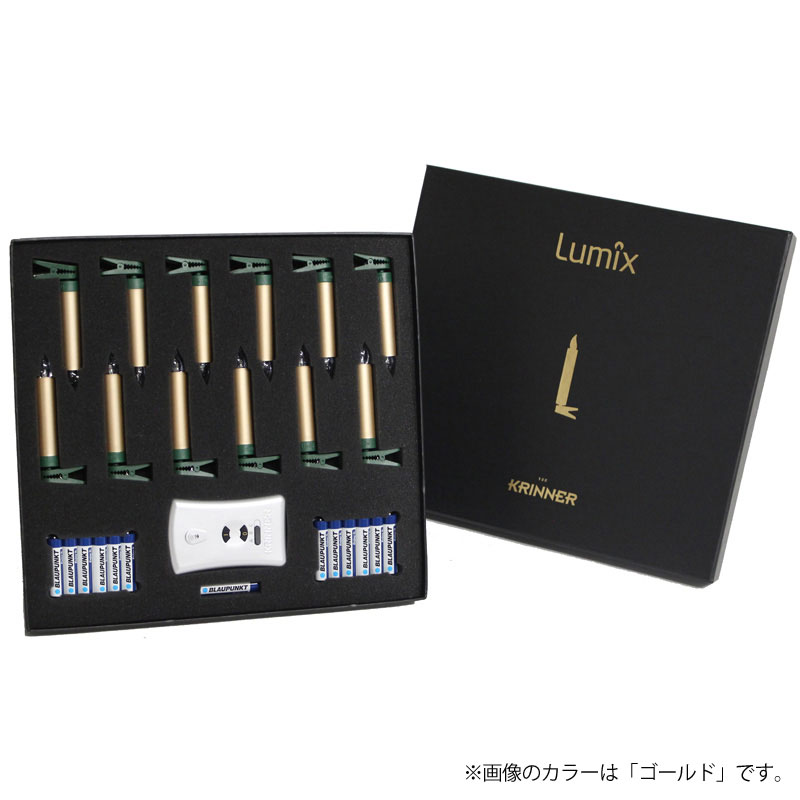リモコン式クリップキャンドルライト Lumix レッド 12本セット リモコン付き /A