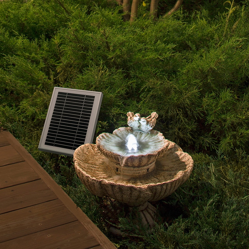 ソーラーポンプ 池ポンプ 50Wソーラーパネル 太陽光発電 酸素供給 水循環 ガーデン 屋外 プール バードバス 庭