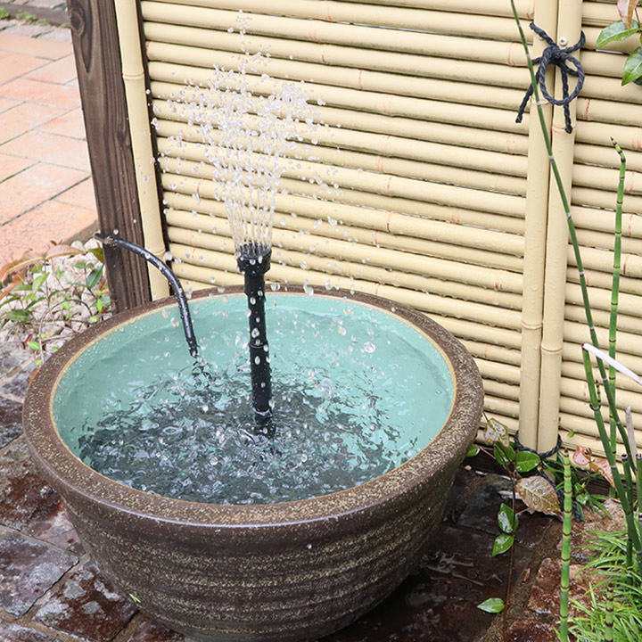 推奨 池 水槽 水鉢 ビオトープ ポンプ 循環 噴水 ファウンテン 小型 筧 坪庭 タカショー マーメイド1000 A