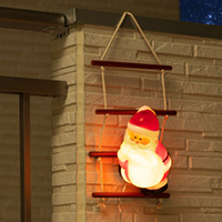 サンタ クリスマス イルミネーション モチーフ イルミ ライト 屋外 LED led はしご ガーデンライト プレゼント 電飾 飾り 照明 モチーフライト タカショー / はしごサンタ 1pc /A (rco)