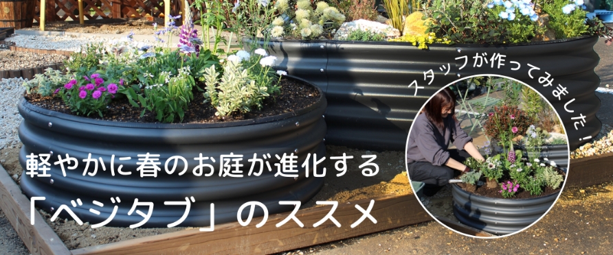 軽やかに春のお庭が進化する「ベジタブ」のススメ